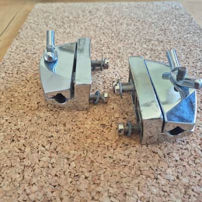Sonor Phonic Bassdrum Leg Brackets ~1980 - Chrome image 2