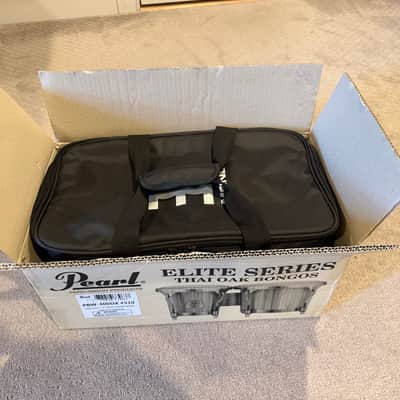 Pearl PBW300DX/510 Elite 7 / 9" Oak Bongos 2010s - Caramel Brown image 4