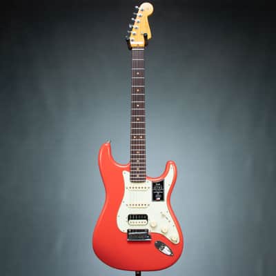 Fender American Ultra Luxe Vintage '60s Stratocaster HSS Electric Guitar - Fiesta Red - US25027341 image 3