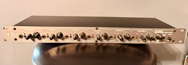 Rolls RA62c 6-Channel Headphone Amplifier 2022 - Present - Black image 1