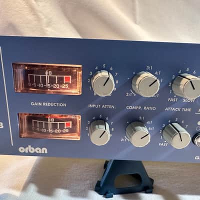 Orban Model 424A Stereo Gated Compressor / Limiter with De-Esser 1980s - Blue image 4