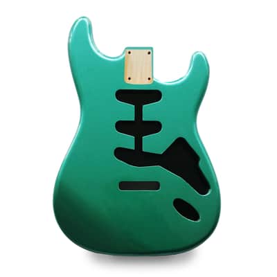 Stratocaster Guitar Body SSS - Metallic Race Green - 2 Piece American Alder image 5