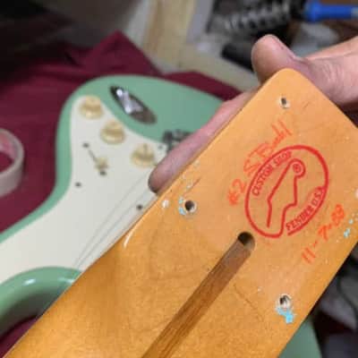 Custom Shop Fender 57' Reissue Stratocaster 1988 Surf Green image 4