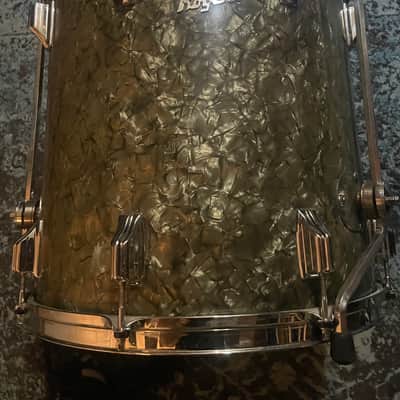 Rogers 16" x 16" Holiday Floor Tom 1957 - Black Diamond Pearl image 9