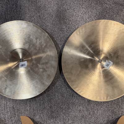 Zildjian 14" A Series Rock Hi-Hat Cymbals (Pair) 1982 - 2012 - Traditional image 2