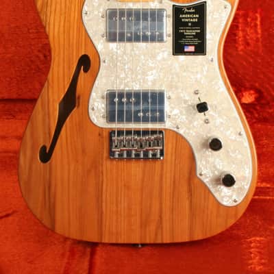 Fender American Vintage II 1972 Telecaster Thinline Maple Fingerboard Aged Natural FENV15859 image 1