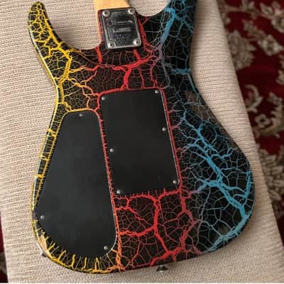Used Charvel Fusion Deluxe w/ Hard Case – 1980s 1990s, Maple Fretboard, Floyd Rose, Rainbow Crackle image 4
