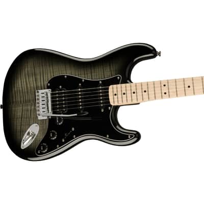 Squier Affinity Series Stratocaster FMT HSS MN Black Burst - Electric Guitar image 3