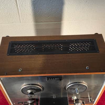 Vintage 1960s TEAC A-4010 1/4" 2-Track Stereo Reel-To-Reel Tape Deck w/ Plastic Cover & Extra Scotch Reel image 9
