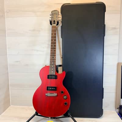 Epiphone Les Paul Junior Electric Guitar Cherry Satin w/ Hard Shell Case P-90 Pickup 2017 image 12