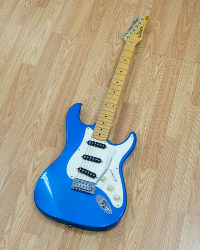 93-01 Samick SSM-1 Electric Guitar in Lake Placid Blue (Good) | Reverb