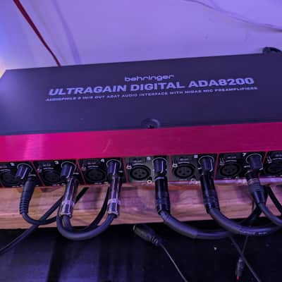 Behringer Ultragain Digital ADA8200 8-Channel Mic Preamp with AD/DA Converter 2013 - Present - Black / Red image 2