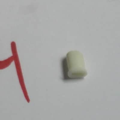 FIVE USED Slider CAPS for GE7 Equalizer or GE7B Bass Equalizer [all caps have visible cracks: 3 caps have hair-line cracks / one cap slightly wider crack(s) / one cap has bigger gap-crack(s)] AS IS & 1 new grommet image 20