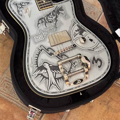 Duesenberg  Johnny Depp Jack Sparrow Limited edition Signature Series Aluminum Tattooed image 15