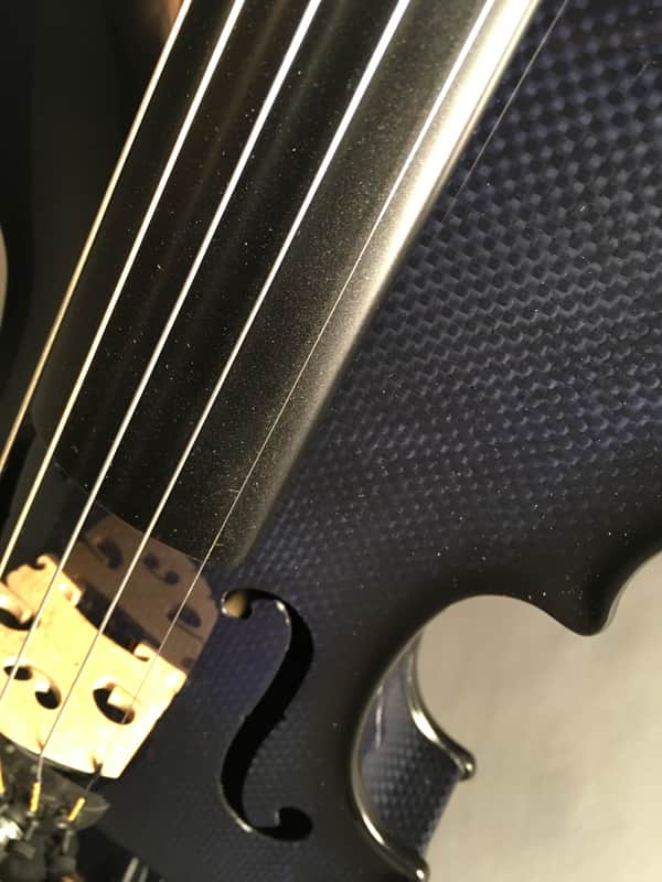 5-String Acoustic Electric Glasser Carbon Compsite Violin, Dark Blue image 1