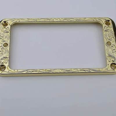 1 Piece Guitar Gold Metal Humbucker Pickup Ring Frame image 2