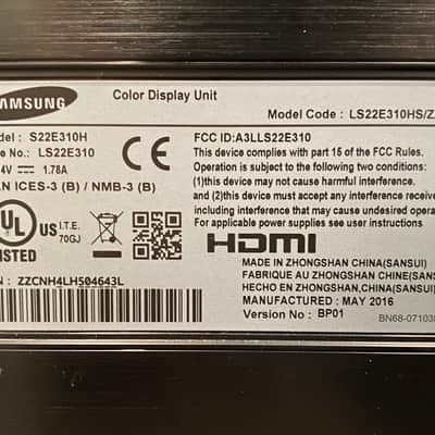LED Monitor Samsung S22E310 with Stand | 21.5" | 1920 x 1080 image 5