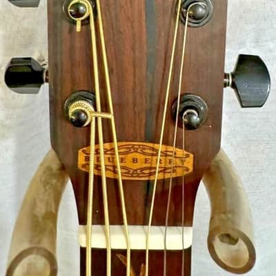 Acoustic Baritone Guitar Handmade by Blueberry, 6 String wood Hummingbird Guitar, Custom Handcrafted Wooden Guitar, Baritone, Steel Strings image 7
