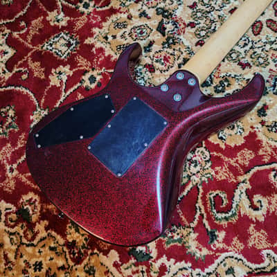2009 ESP Maverick MV 27 frets, SADO CUSTOM SHOP Factory, Black & Red Sparkle Flake, MIJ JAPAN image 23