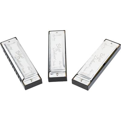 Fender Blues Deluxe Harmonicas - 3 Pack with Case image 3