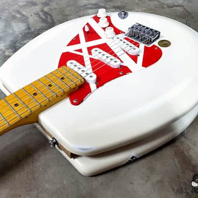 Jack's Guitarcheology "Bed Pan Halen's Frankensh*t" Toilet Seat Electric Guitar (2021 White Relic) image 13