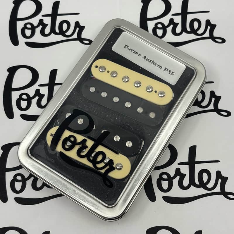 Porter Anthem PAF Humbucker Pickup Set - Zebra image 1