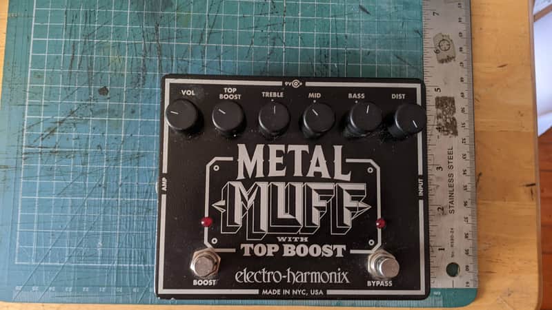 Electro-Harmonix Metal Muff Distortion with Top Boost 2006 - Present - Black image 1