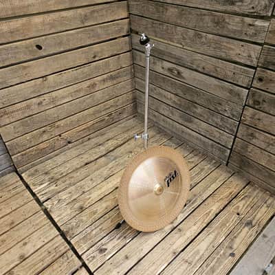 China Cymbal 18" Paiste PST3 With Premier Olympic Stand USED! RKTT040626 image 2