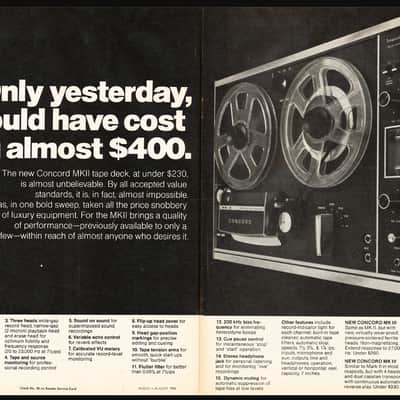 Concord Mark III Reel to Reel Tape Recorder, 1969 image 16
