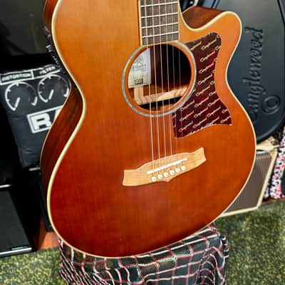 Tanglewood X45 Sundance Performance Pro Solid Cedar/Mahogany Super Folk Cutaway with Electronics - X45 Sundance Performance Pro Solid Cedar/Mahogany Super Folk Cutaway with Electronics ORIGINAL CASE INCL. image 6