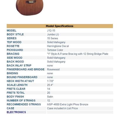 Martin J12-15 2000 Mahogany 12-string guitar image 11