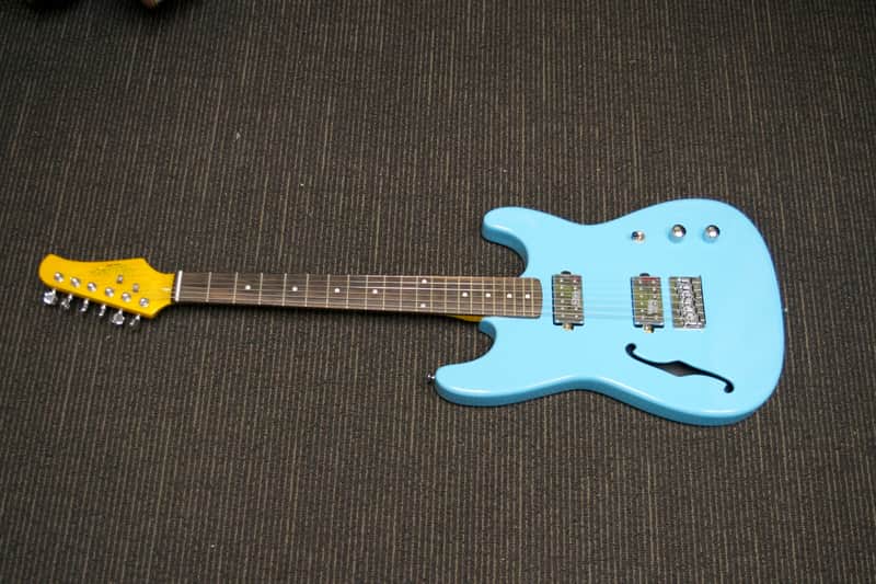 Xaviere Cabronita Semi-Hollow Strat  Sonic Blue image 1