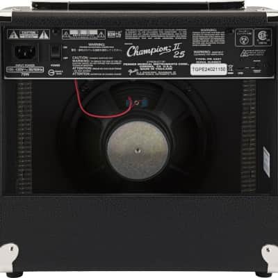 Fender Champion II 25 25-Watt 1x8" Guitar Combo 2024 - Present - Black image 4