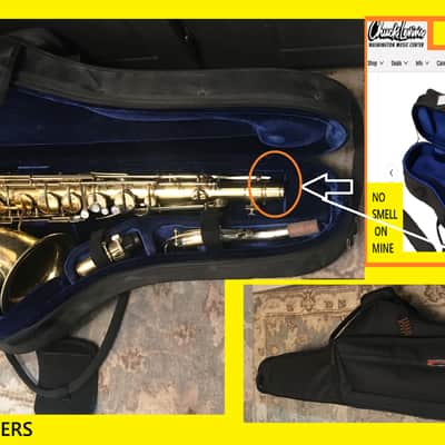 MAKE OFFER DUBBED "PAN AND PERKS" LYON AND HEALY TENOR SAXOPHONE ULTRA RARE BURNISHED GOLD PLATED ARTIST MULTI PORTRAITS TOP FINISH #6 SPECIAL ORDERED ORIGINAL MPC image 8