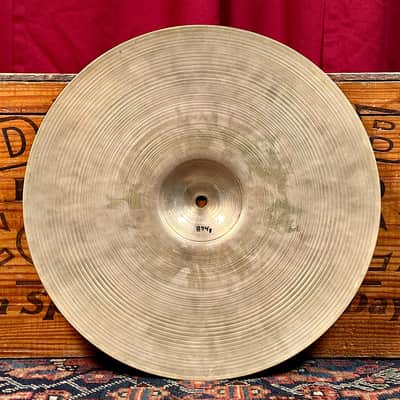 15" Zildjian A 1940s-50s Trans Stamp/Small Stamp Hi-Hat Cymbal Pair 874g/910g *Video Demo* image 6