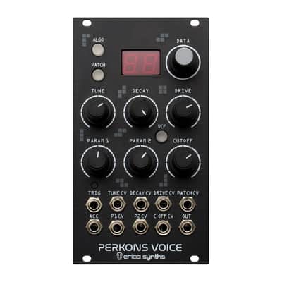 Erica Synths PĒRKONS Voice Hybrid Drum Synthesizer Module