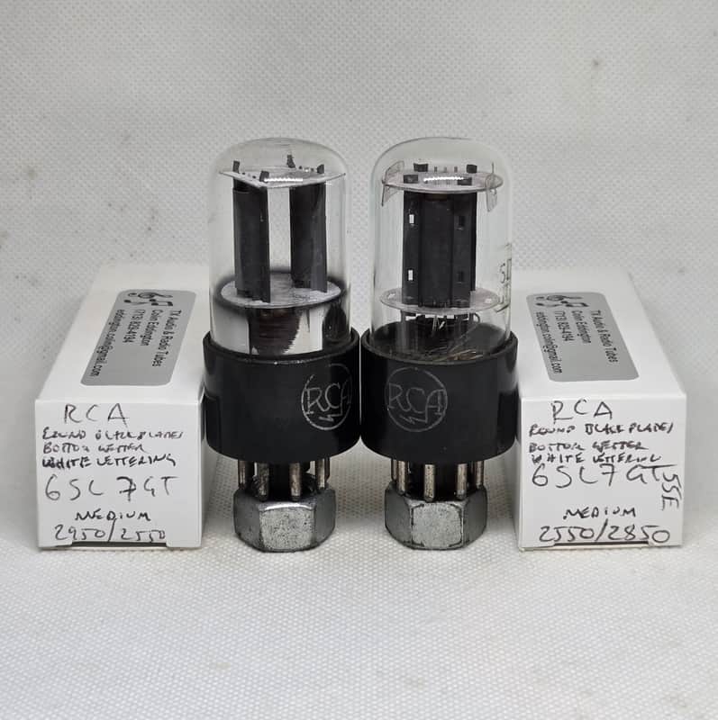 RCA 6SL7GT Clear Glass Matched Pair NOS 6SL7 image 1