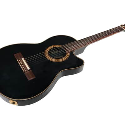 1984 Gibson Chet Atkins CE Solid-Body Nylon String Electric - Black - Narrow Neck image 6