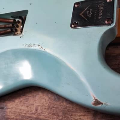 MyDream Partcaster Custom Built - Relic Sonic Blue JM Big Dipper image 12