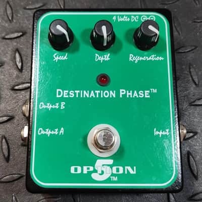Reverb.com listing, price, conditions, and images for option-5-destination-phase-phaser-pedal