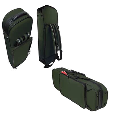 Pedi Violin Case, NiteFlash, 4/4, Olive Green/Grey image 4