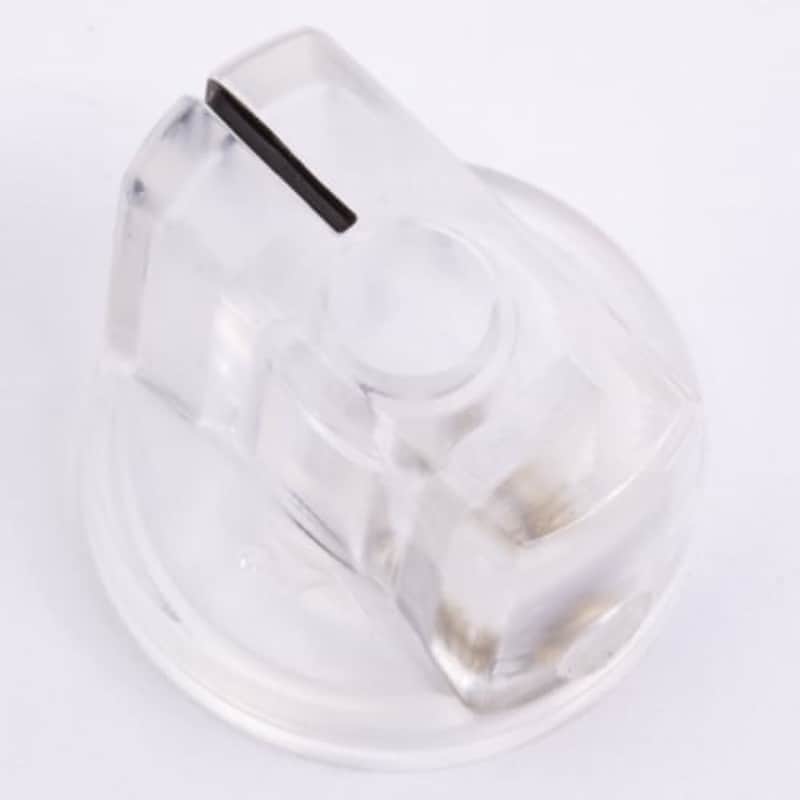 Clear Knob - Small, Indicator Line, set screw image 1