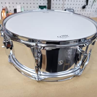 Pearl EXX1455S/C49 Export EXX 14x5.5" Snare Drum 2013 - 2020 - Mirror Chrome image 3