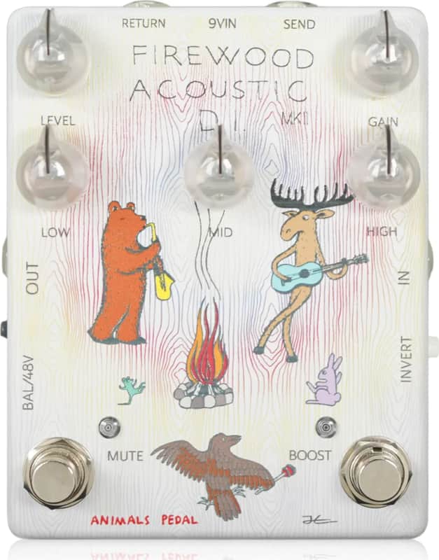 Animals Pedal Firewood MKII DI/Preamp Acoustic Effects Pedal image 1