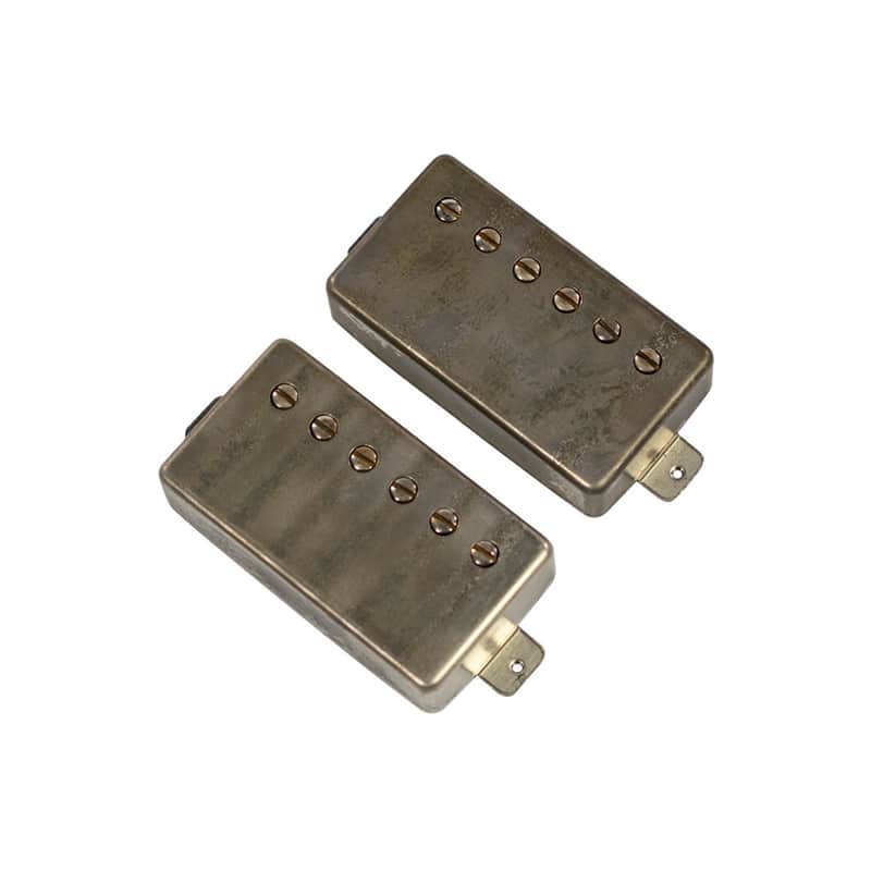 Mojotone Bill Kelliher Hellbender Humbucker Pickup Set - Aged Nickel - F-Spaced image 1