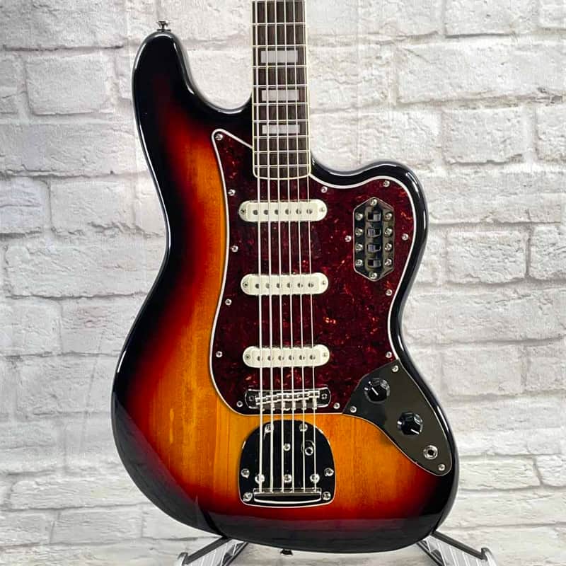 Used: Squier Classic Vibe Bass VI Bass Guitar - Sunburst image 1