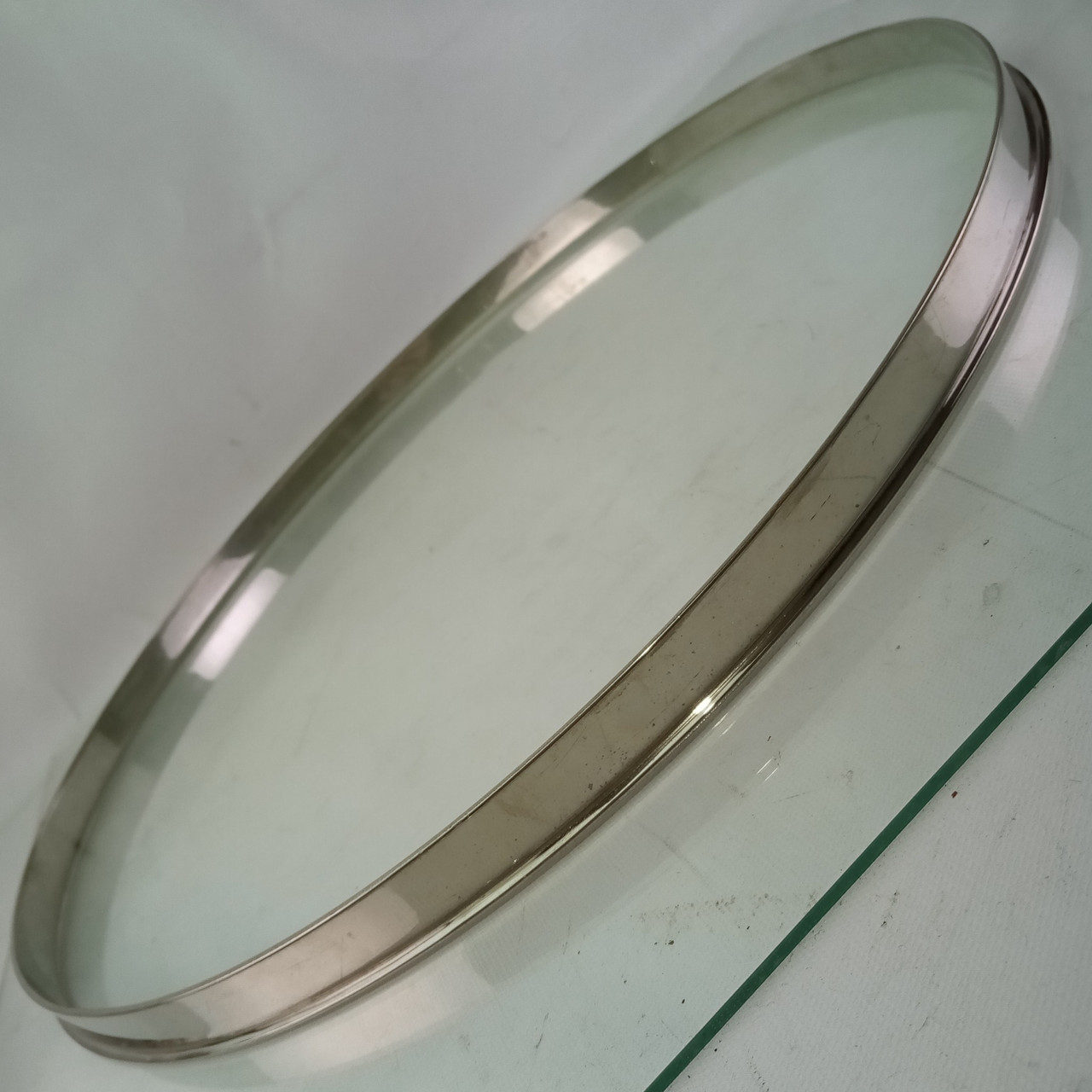 Slingerland 18" Single-Flange Floor Tom Radio King Batter Rim/Hoop Nickel-Brass — main photograph