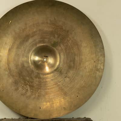 1950s Zildjian A 24" Sizzle Ride Cymbal 3332g image 5