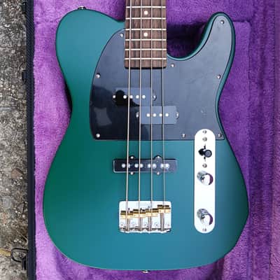 Clip TBS-4 Bass Guitar Short Scale Telebass Deep Olive Green image 4