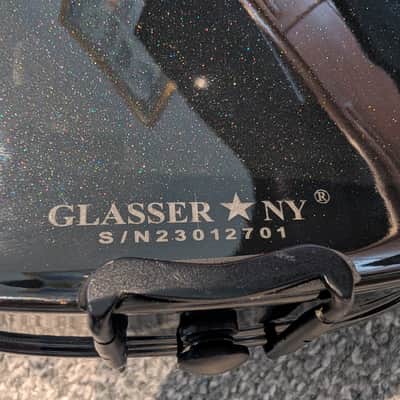 Glasser GCC-V4/4 2023 Violin (Black), Glasser Bow, Eastman Hard Case and Accessories image 5